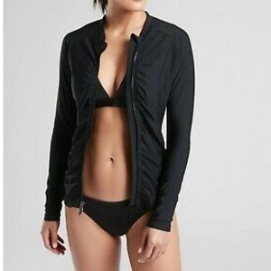 Athleta rash guard zip up top
